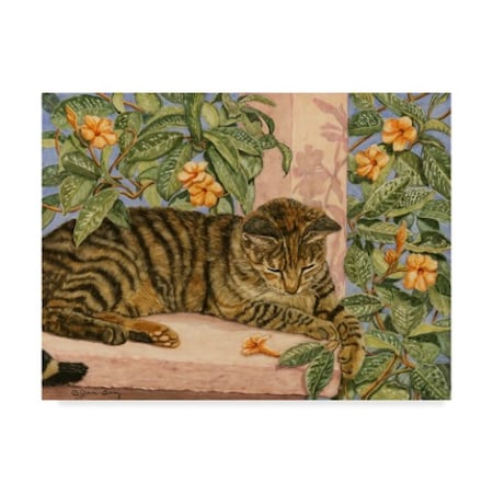 Jan Benz 'Caribbean Cat' Canvas Art,18x24